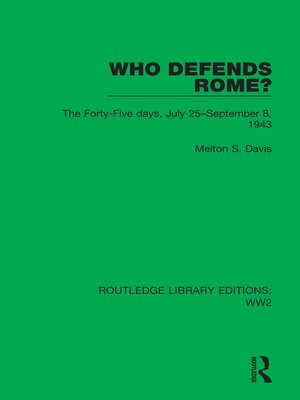 cover image of Who Defends Rome?